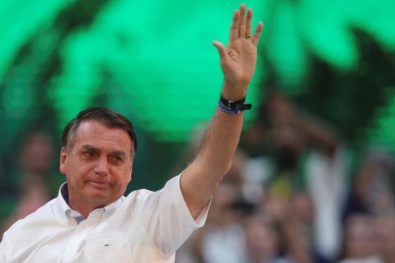 Brazil's President Jair Bolsonaro attends the launching ceremony to officially become a candidate for the presidential re-election, in Rio de Janeiro, Brazil July 24 2022. REUTERS/Ricardo Moraes