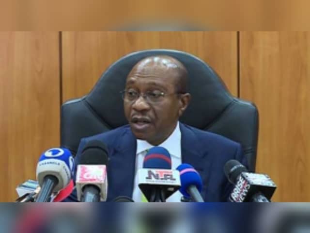 CBN Governor, Ifeanyi Emefiele, speaks during the bank’s 286th MPC meeting in Lagos