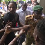 Naira Marley at the Federal High Court in Ikoyi, Lagos.