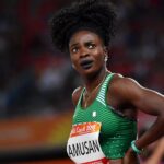 Photo Nigeria's Tobi Amusan sets hurdles world record in semi