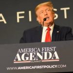 Former President of the United States Donald J. Trump delivers remarks at the America First Agenda Summit hosted by America First Policy Institute in Washington, DC, United States on July 26, 2022. © Kyle Mazza / Anadolu Agency via Getty Images