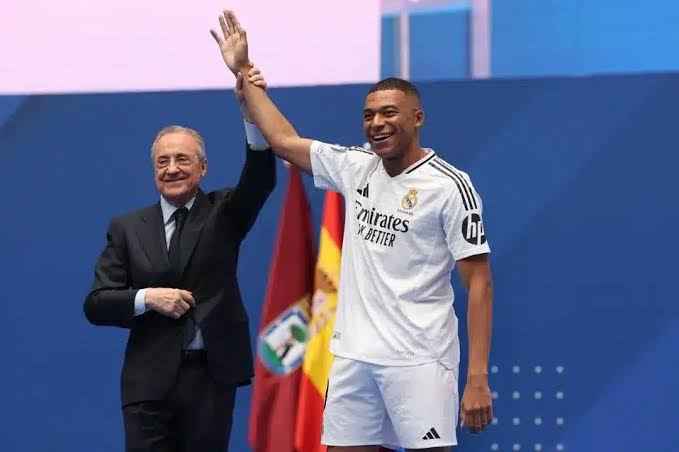 Kylian Mbappe officially unveiled as Real Madrid