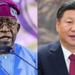 A photo combination of Chinese President Xi Jinping and President Bola Tinubu