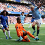 Haaland scores City’s first goal [David Klein/Reuters]