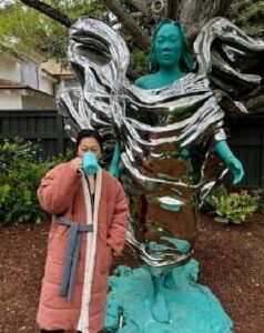 In a grand gesture, Mark Zuckerberg commissions a giant statue of his wife, Priscilla Chan, celebrating their relationship.