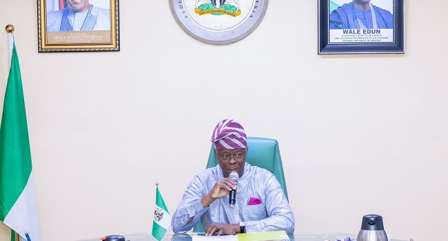 Minister of Finance and Coordinating Minister of the Economy, Wale Edun, during a meeting with the Implementation Committee on Monday, August 19, 2024, in Abuja.