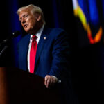 Republican presidential nominee, former U.S. President Donald Trump. © Emily Elconin/Getty Images