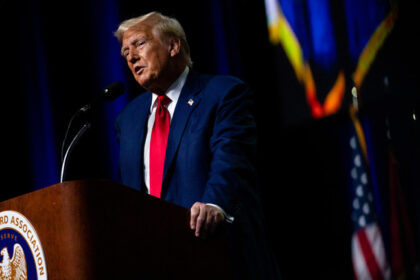 Republican presidential nominee, former U.S. President Donald Trump. © Emily Elconin/Getty Images