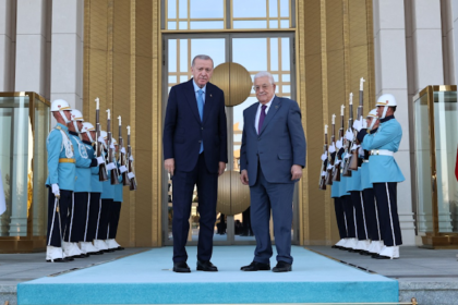 Turkey's Erdogan welcomes Palestinian President Mahmoud Abbas in Ankara