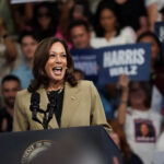 US Vice President and Democratic presidential candidate Kamala Harris does not have a clear record in the economic sphere, freeing her up to manoeuvre [File: Go Nakamura/Reuters]