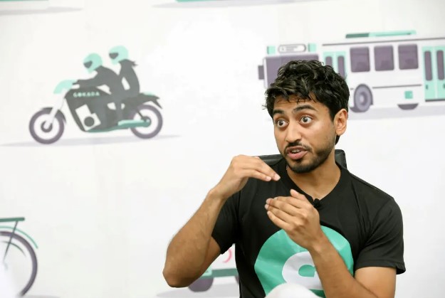 Co-founder/CEO of Gokada, Fahim Saleh, explains his company’s operation during an interview with Reuters in Lagos. Photo: Reuters