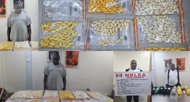 Ex-Convict Nabbed With ₦4.6bn Worth Cocaine At Lagos Airport