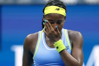 Defending champion Coco Gauff has become the latest star player to lose in the first four rounds of the US Open [Charly Triballeau/AFP]