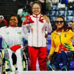 Esther Nworgu after receiving her silver medal in Para powerlifting. X/@Powerlifting