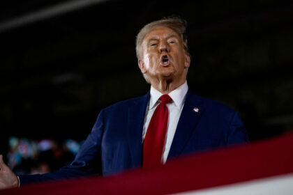 Former US President and Republican presidential nominee Donald Trump, September 27, 2024 in Warren, Michigan, the US. © Getty Images / Emily Elconin / Stringer