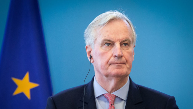 Michel Barnier speaks in Warsaw, Poland, March 29, 2019 © Getty Images / Mateusz Wlodarczyk