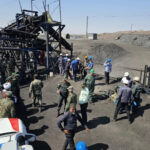 Teams conduct rescue operation after a methane gas explosion in a coal mine in Tabas district of South Khorasan, Iran [Iranian Red Crescent Society via Anadolu]