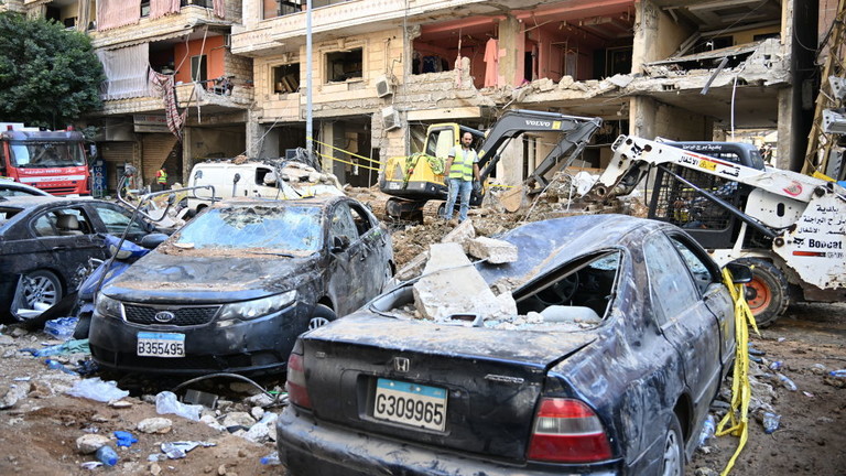 The aftermath of an IDF strike on southern Beirut, Lebanon, September 21, 2024. © Houssam Shbaro/Anadolu via Getty Images