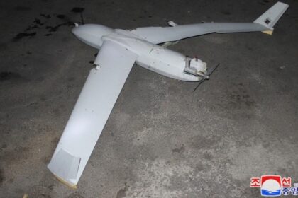 A suspected South Korean drone that crashed in Pyongyang. © KCNA / North Korean Defense Ministry