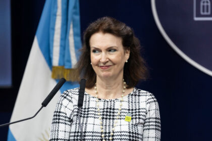 Argentina's Foreign Minister Diana Mondino. © Photo by Matias Baglietto/NurPhoto via Getty Images