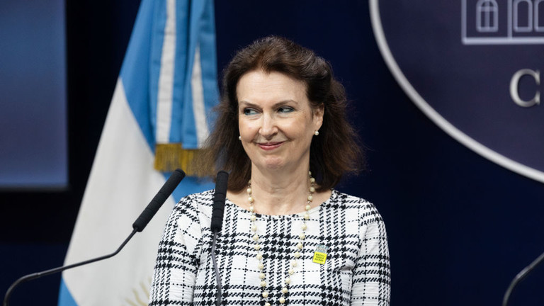 Argentina's Foreign Minister Diana Mondino. © Photo by Matias Baglietto/NurPhoto via Getty Images