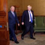 British Foreign Secretary Boris Jonhson meets Israeli Prime Minister Benjamin Netanyahu at the Foreign Office on November 2, 2017. © Darren Staples / WPA Pool via Getty Images