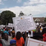 Thousands of Catholic Christians marched on Oct. 11 in Accra to protest the destructive effects of illegal mining, known locally as galamsey.