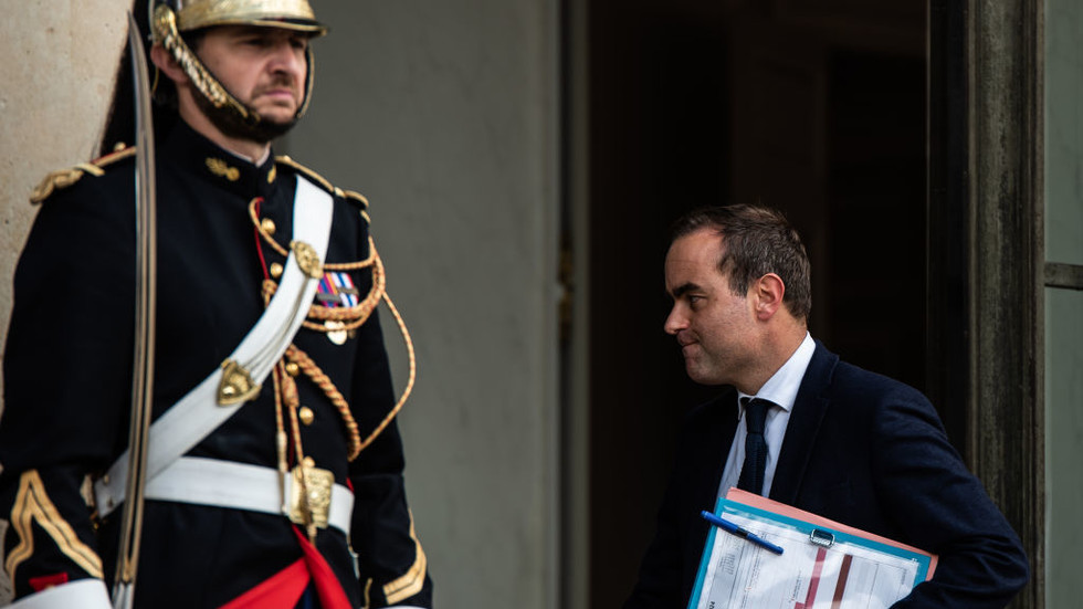 French Defense Minister Sebastien Lecornu pictured at the Elysee Palace in Paris on October 10, 2024. © Andrea Savorani Neri/NurPhoto via Getty Images