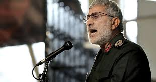 Gen. Esmail Ghaani on the occasion of first anniversary of death of the force's previous head Gen. Qassem Soleimani, in Tehran, Iran, on Jan. 1, 2021.