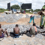 Children working at quarry as slaves