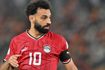 FILE: Egypt’s forward #10 Mohamed Salah. (Photo by Issouf SANOGO / AFP)