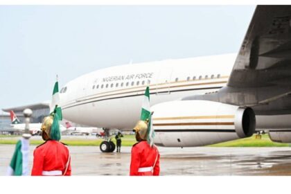 The new presidential jet. Photo credit: Presidency