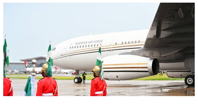 The new presidential jet. Photo credit: Presidency