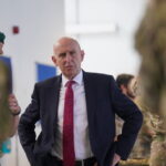 UK Defense Secretary John Healey visits Joint Forces service personnel at Bloodhound Camp, Episkopi, Cyprus, October 2, 2024.