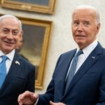 US President Joe Biden meets Israeli Prime Minister Benjamin Netanyahu in the White House on July 25, 2024. © Andrew Harnik / Getty Images