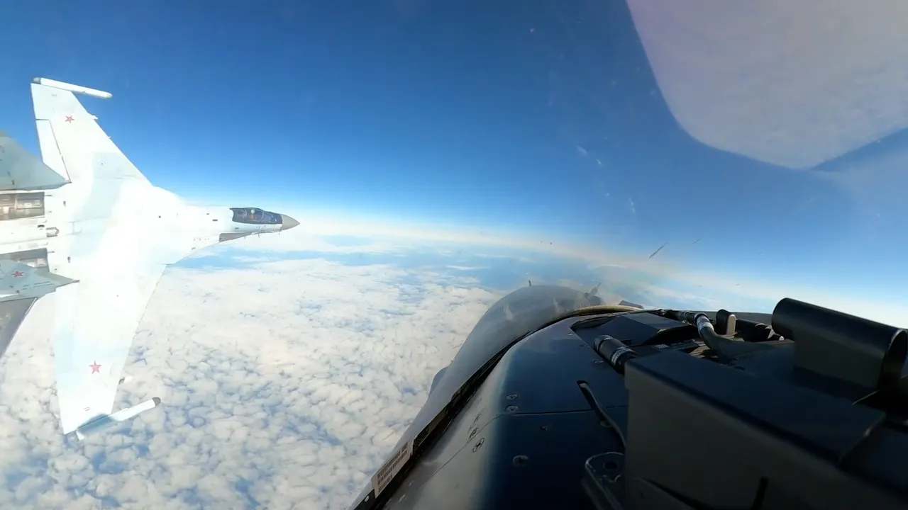 WATCH Russian fighter jet push US F-16 away from nuclear bomber