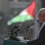 Yahya Sinwar speaks during an event marking the 35th anniversary of the establishment of Hamas in Gaza City, Gaza, December 14, 2022 © Getty Images / Ali Jadallah