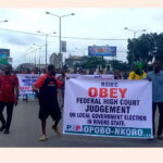 A protest led by supporters of Nyesom Wike,