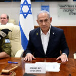 Israeli Prime Minister Benjamin Netanyahu (center) attends a Security Cabinet meeting in Jerusalem after Iran’s missile attack, October 1, 2024. © Global Look Press / Avi Ohayon/GPO/XinHua/Global Look Press