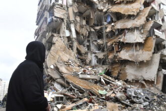 A destroyed building in Beirut on November 25, 2024. © Houssam Shbaro / Anadolu / Getty Images