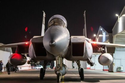 An Israeli fighter plane preparing for an attack on Iran, October 26, 2024. © Israel Defense Forces / Anadolu / Getty Images