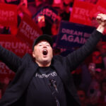 FILE PHOTO: Tesla and X CEO Elon Musk takes the stage during a campaign rally for Republican presidential nominee, former US President Donald Trump, at Madison Square Garden on October 27, 2024 in New York City. © Michael M. Santiago / Getty Images