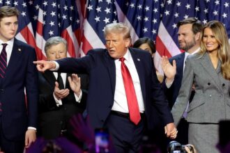 Former US President Donald Trump during an election night event on November 06, 2024. © Win McNamee / Getty Images