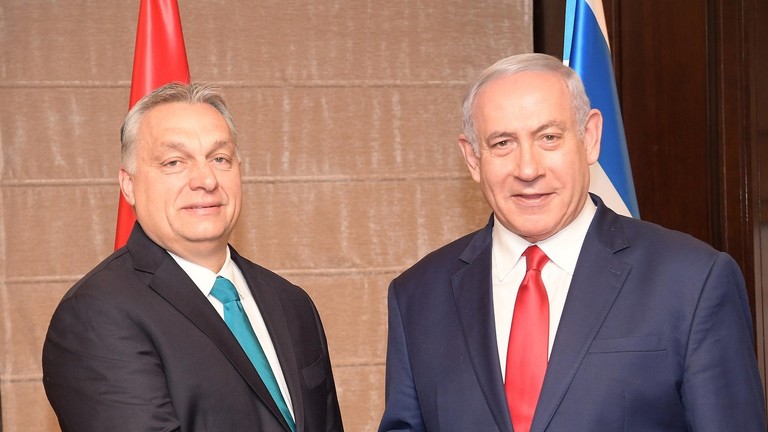 Hungarian Prime Minister Viktor Orban and Israeli Prime Minister Benjamin Netanyahu © Getty Images / ISRAELI PRIME MINISTRY PRESS OFFICE; HANDOUT; Anadolu Agency