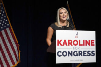 Karoline Leavitt. © AP Photo/Mary Schwalm