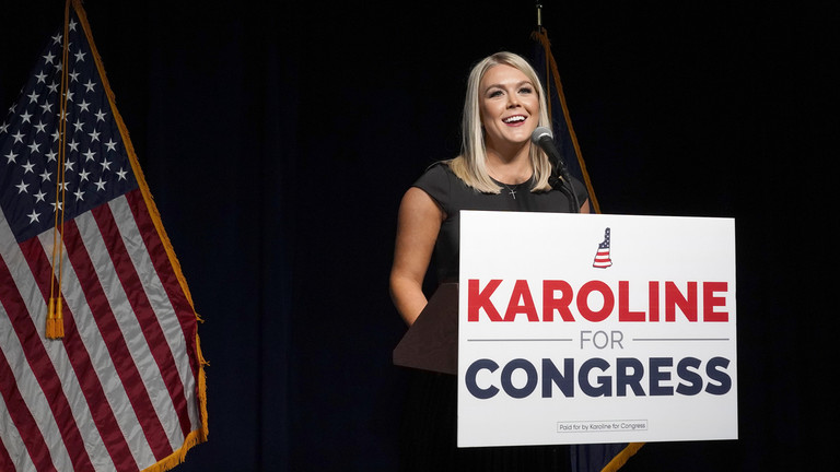 Karoline Leavitt. © AP Photo/Mary Schwalm