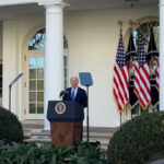 President Biden, speaking from the Rose Garden