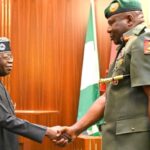 President Bola Tinubu decorates Lt-Gen Olufemi Oluyede at Aso Villa on November 5, 2024 in Abuja