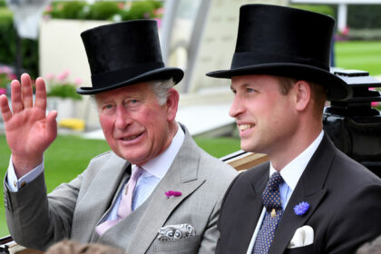 Prince of Wales, Prince William and Britain's King, Charles III. © Anwar Hussein/WireImage