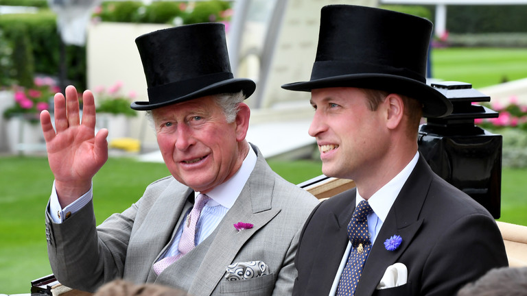 Prince of Wales, Prince William and Britain's King, Charles III. © Anwar Hussein/WireImage